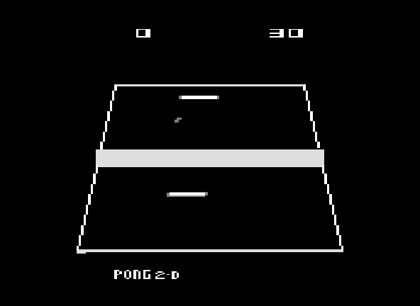 Pong 2-D v2 Title Screen